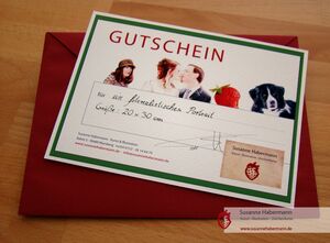 Geschenkgutschein von Susanne Habermann - Kunst und Illustration - Geburtstagsgeschenke - Hochzeitsgeschenke