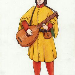 Illustration Bardin für "Das Larp-Gewandungsbuch"
